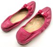 画像13: OLD FERRAGAMO(オールドフェラガモ/ヴィンテージ)マゼンタピンクレザーリボンバレエフラットシューズ MYJOY 6 1/2M (13)