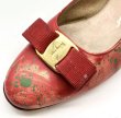画像7: OLD FERRAGAMO(オールドフェラガモ) レッドレザーヴァラリボンパンプス(リカラー&ペイント) 7C (7)