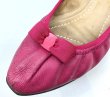 画像7: OLD FERRAGAMO(オールドフェラガモ/ヴィンテージ)マゼンタピンクレザーリボンバレエフラットシューズ MYJOY 6 1/2M (7)