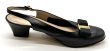 画像6: OLD FERRAGAMO(オールドフェラガモ) ブラックレザーヴァラリボンバックストラップパンプス 8C (6)