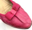 画像8: OLD FERRAGAMO(オールドフェラガモ/ヴィンテージ)マゼンタピンクレザーリボンバレエフラットシューズ MYJOY 6 1/2M (8)
