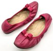 画像16: OLD FERRAGAMO(オールドフェラガモ/ヴィンテージ)マゼンタピンクレザーリボンバレエフラットシューズ MYJOY 6 1/2M (16)