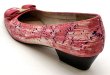 画像5: OLD FERRAGAMO(オールドフェラガモ) ビビッドピンクヴァラリボンパンプス(リカラー&ペイント) 6C (5)