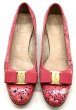 画像9: OLD FERRAGAMO(オールドフェラガモ) ビビッドピンクヴァラリボンパンプス(リカラー&ペイント) 6C (9)