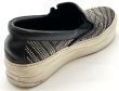 画像4: OLD FERRAGAMO(オールドフェラガモ)ブラックレザー×シルバースタッズスリッポンスニーカー 4 1/2M (4)