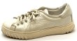 画像3: OLD FERRAGAMO(オールドフェラガモ) ホワイトレザーレースアップスニーカー 6C (3)