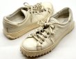 画像17: OLD FERRAGAMO(オールドフェラガモ) ホワイトレザーレースアップスニーカー 6C (17)