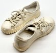 画像18: OLD FERRAGAMO(オールドフェラガモ) ホワイトレザーレースアップスニーカー 6C (18)