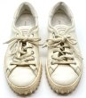 画像9: OLD FERRAGAMO(オールドフェラガモ) ホワイトレザーレースアップスニーカー 6C (9)