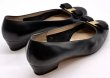 画像14: OLD FERRAGAMO(オールドフェラガモ) ブラックレザーヴァラリボンパンプス 7 1/2C (14)