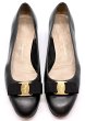 画像9: OLD FERRAGAMO(オールドフェラガモ) ブラックレザーヴァラリボンパンプス 7 1/2C (9)