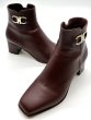 画像7: OLD FERRAGAMO(オールドフェラガモ)ボルドーレザーガンチーニ金具付きショートブーツ 7 1/2 (7)