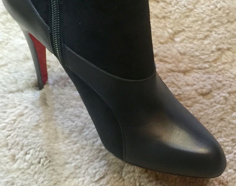 Christian Louboutin ブーツ 38 1/2(25cm位) 黒 - ブーツ