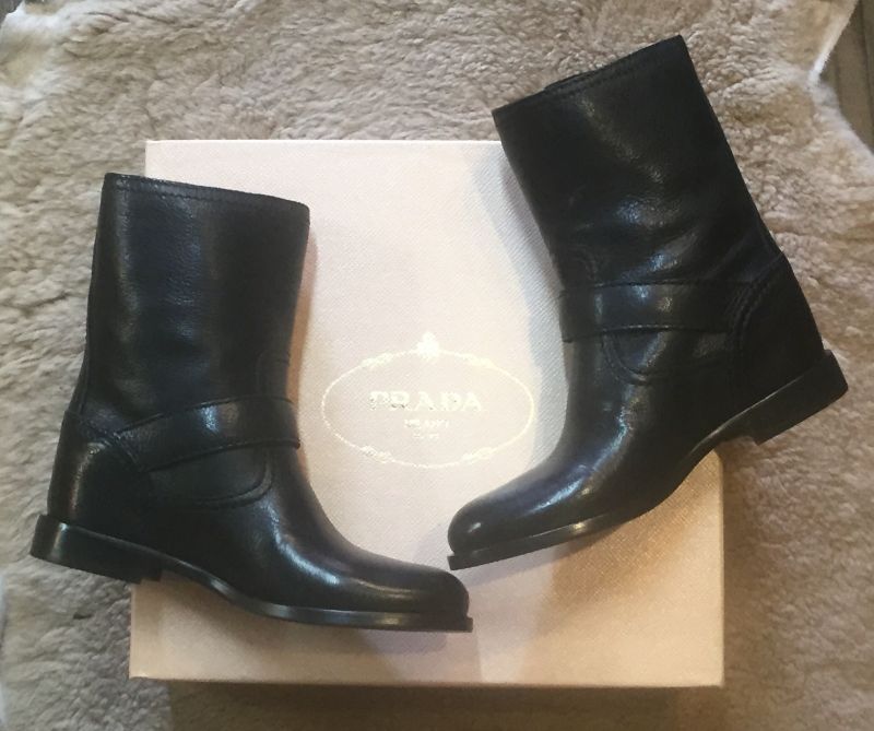 PRADA プラダ ブーツ 35(21.5cm位) 黒