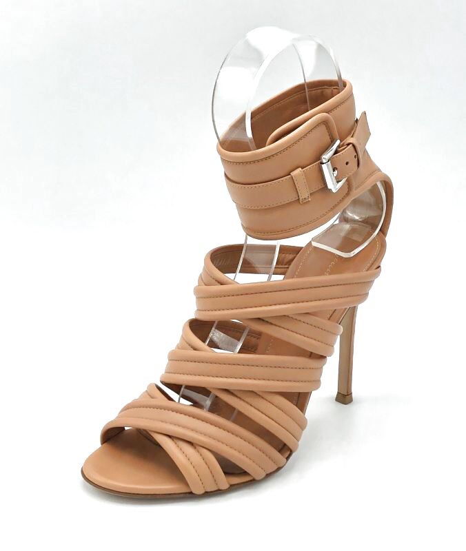 ｇianvito Rossi ジャンヴィトロッシ TAN ヌードパテント 37 ...