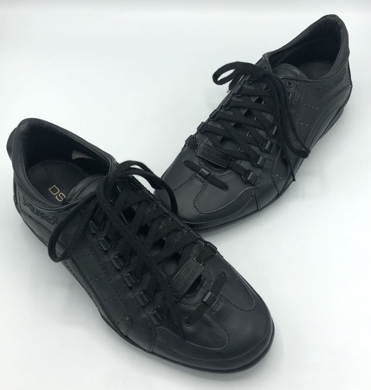 【新品】ディースクエアード　エンボスレザースニーカー41 DSQUARED2