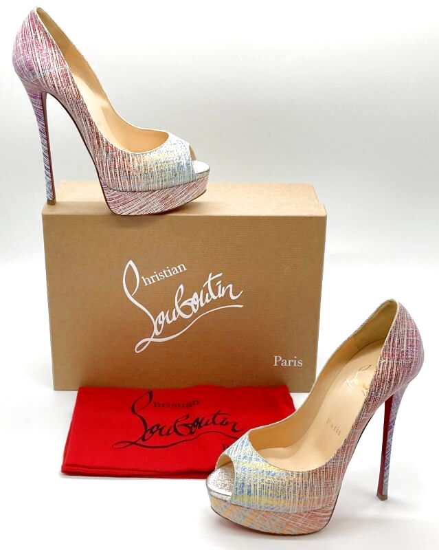 Christian Louboutin(クリスチャンルブタン) マルチカラーグリッター ...